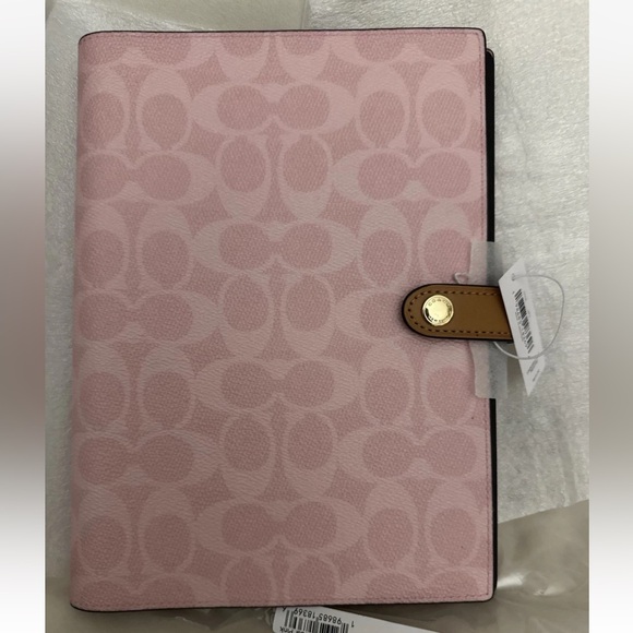 Coach Accessories - Coach Powder Pink Notebook, New